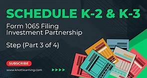 Schedule K-2 and K-3 Investment Partnership - Part 3