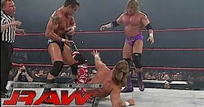 Evolution vs Shawn Michaels, Kevin Nash & The Hurricane RAW Jun 02,2003
