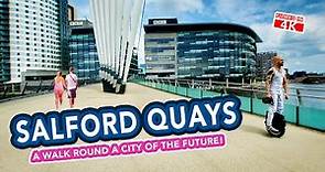 SALFORD QUAYS and Media City, Greater Manchester, England