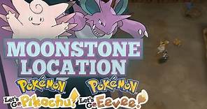 MOONSTONE GUIDE! How and Where to Find Moonstones in Pokemon Let's GO Pikachu and Eevee!