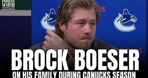 Brock Boeser Gets Emotional Revealing His Family Struggles During Vancouver Canucks Season 🙏