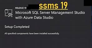 How to install SQL Server Management Studio 19