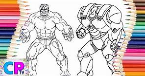 Hulk vs Iron Man Hulkbuster Coloring Pages , Drawing of Hulk and Iron Man Hulkbuster Competition