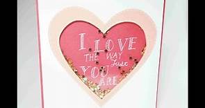 情人節卡片#5: 愛情裡的小星星, Shake a Valentine's day card | 安妮，手作吧!