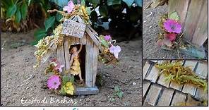 How to Make a Birdhouse Fairy Cottage by EcoHeidi Borchers