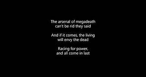 Set the World on Fire - Megadeth lyric video