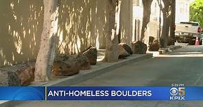 SF Residents Put Heavy Boulders On Sidewalk To Keep Homeless Away