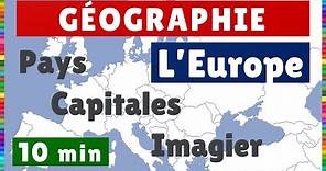 Géographie || L'Europe : carte de l'Europe, capitales et imagier des capitales
