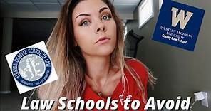 DO NOT APPLY TO THESE LAW SCHOOLS!! | Predatory Law Schools