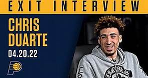 Chris Duarte 2021-22 Exit Interview | Indiana Pacers