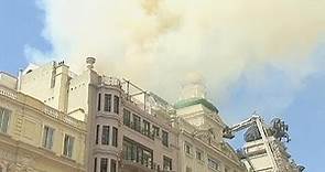 Incendio en el teatro Alcázar de Madrid