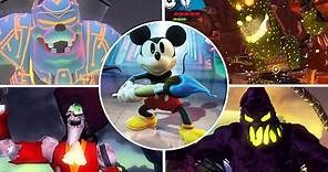 Epic Mickey 1 & 2 (The Power of Two) All Bosses Fight (No Damage)