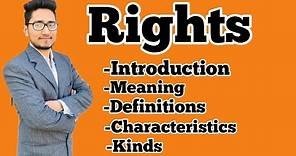 what is right, it's meaning, definitions, characteristics,kinds, #lawwithtwins,#indian_polity