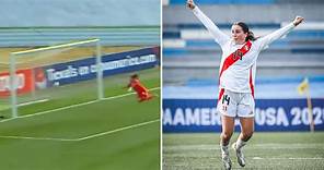 Valerie Gherson anotó golazo de larga distancia en Perú vs Argentina por Sudamericano Femenino Sub 20