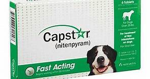 Capstar Fast-Acting Oral Flea Treatment for Dogs 25.1 – 125 lbs – 6 Doses