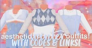 Aesthetic Winter Roblox Outfits *WITH CODES* + links ! | axia