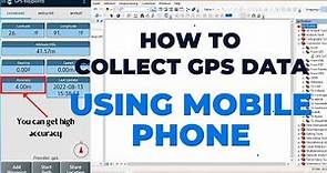 How to collect GPS data using mobile phone | GPS survey using GPS Waypoints app