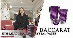 BACCARAT Eye Rectangular Crystal Vases