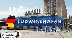 Ludwigshafen Am Rhein walk, Germany travel 4k, Germany sightseeing, summer walking tour