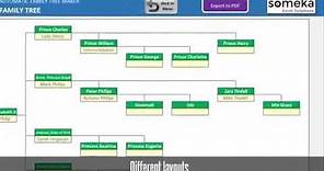 Automatic Family Tree Maker - Excel Template