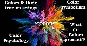 Meaning of colours in Art | Hidden meanings of colours | Colour psychology