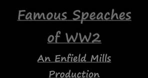 Famous Speeches of WW2