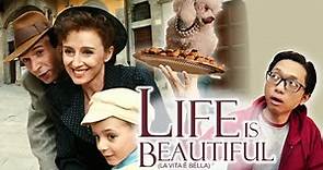 LIFE IS BEAUTIFUL | Movie Reaction | What's White And Stands On A Tray?
