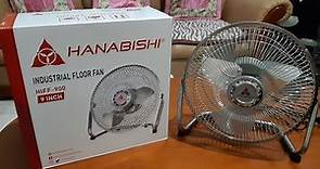 Hanabishi Industrial Floor Fan HIFF-900 9-Inch Unboxing Price: 1,085 Php | Hanabishi Electric Fan