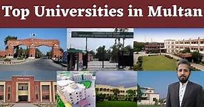 Top 7 Universities in Multan || Largest Universities in Multan,Fall Admission 2020 || Engr Imran