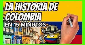 ✅ La historia de COLOMBIA en 15 minutos | Resumen rápido y fácil