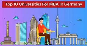 Top 10 Universities For MBA In Germany