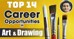 Top 14 Career Opportunities in ART and DRAWING | Best Career Options in ART | Art Samachar - 6 #job