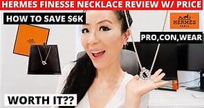 HERMES FINESSE NECKLACE REVIEW WITH PRICE | Hermes finesse necklace in depth review, pros cons, wear