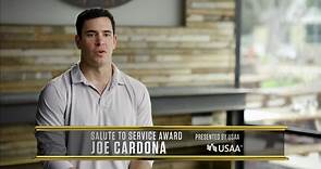 Joe Cardona wins Salute to Service Award