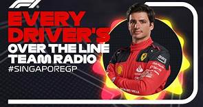 Every Driver's Radio At The End Of Their Race | 2023 Singapore Grand Prix