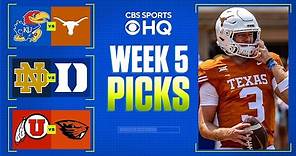 College Football Week 5 EXPERT PICKS + BEST BETS I CBS Sports