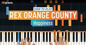 Piano Lesson for "Happiness" by Rex Orange County | HDpiano Tutorial