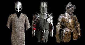 Evolution of Armour through the Middle Ages.