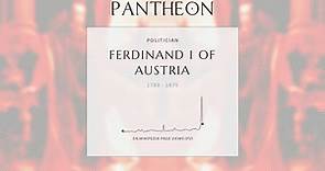 Ferdinand I of Austria Biography - Emperor of Austria from 1835 to 1848
