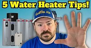 5 Water Heater Replace Tips!