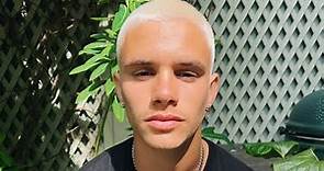 Romeo Beckham reveals his new blonde haircut
