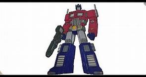 How to color Transformers Optimus Prime | Learn Colors for kids | Coloring Pages for Children