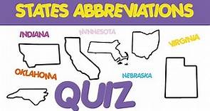 States Abbreviations Quiz | All 50 States Test
