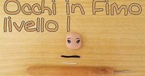 Tutorial Occhi bambole Fimo liv. 1 - Polymer Clay tutorial doll's eyes