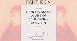 Princess Marie Louise of Schleswig-Holstein Biography - Princess Aribert of Anhalt