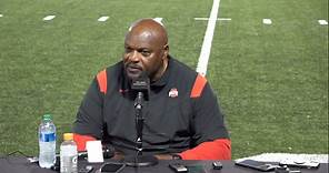 Ohio State football: Defensive Line coach Larry Johnson takes question