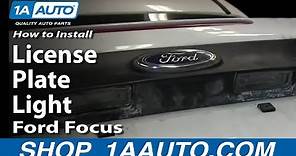 How to Replace License Plate Light 00-07 Ford Focus