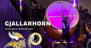 Steve Jordan Sounds The Gjallarhorn, Leads Skol Chant Prior to Minnesota Vikings-Washington Redskins