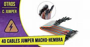 40 Cables Jumper Macho-Hembra / 40 Male to Female Jumper Cable