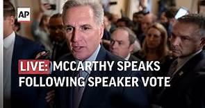 LIVE | Kevin McCarthy speaks for the first time after House speaker vote